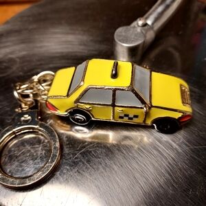 Kate Spade Yellow Taxi Keychain